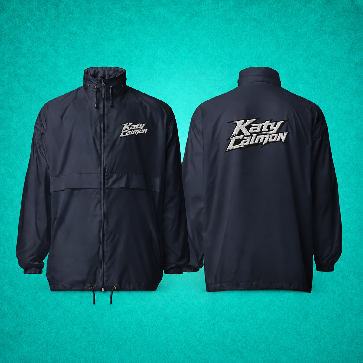 Coupe-vent unisexe - Katy Calmon - Navy - Brodé