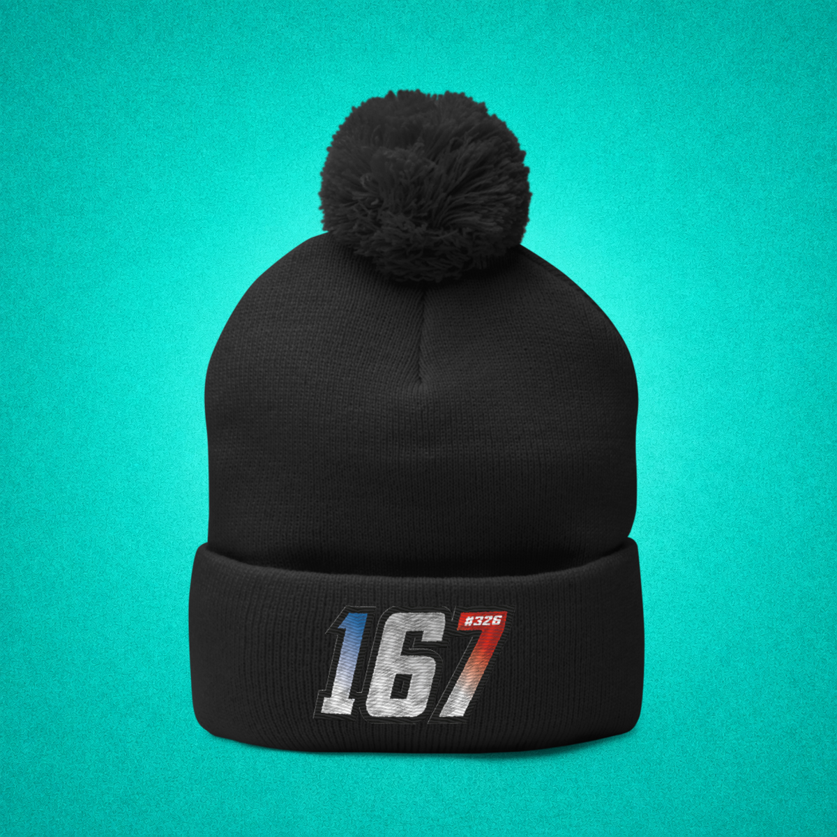 Bonnet à Pompon Noir - 167