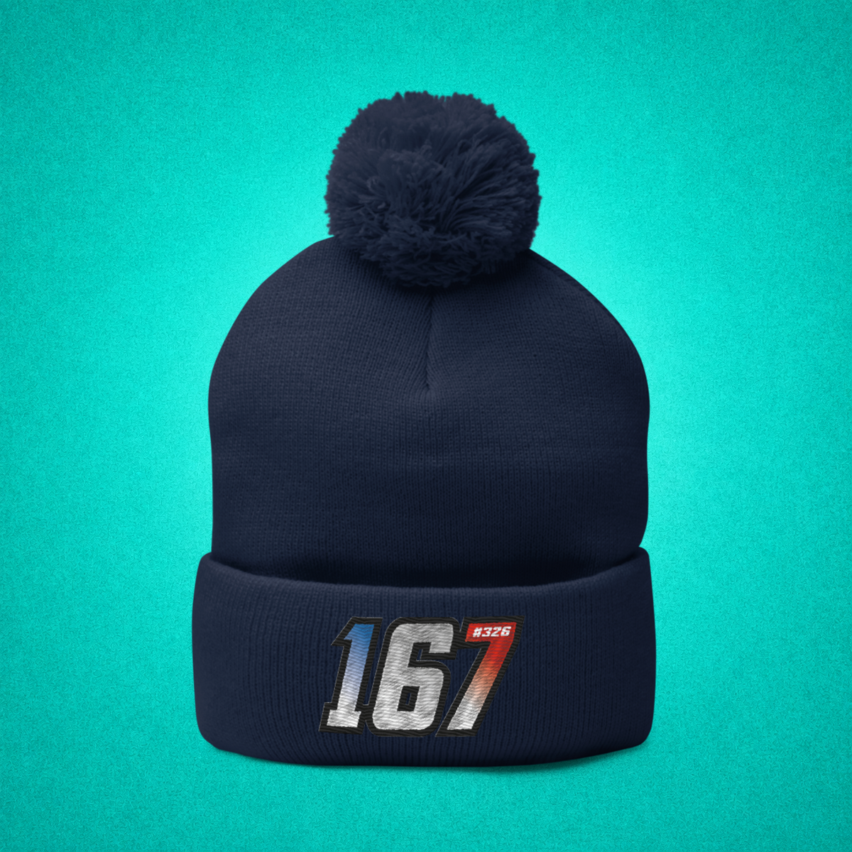 Bonnet à Pompon Navy - 167
