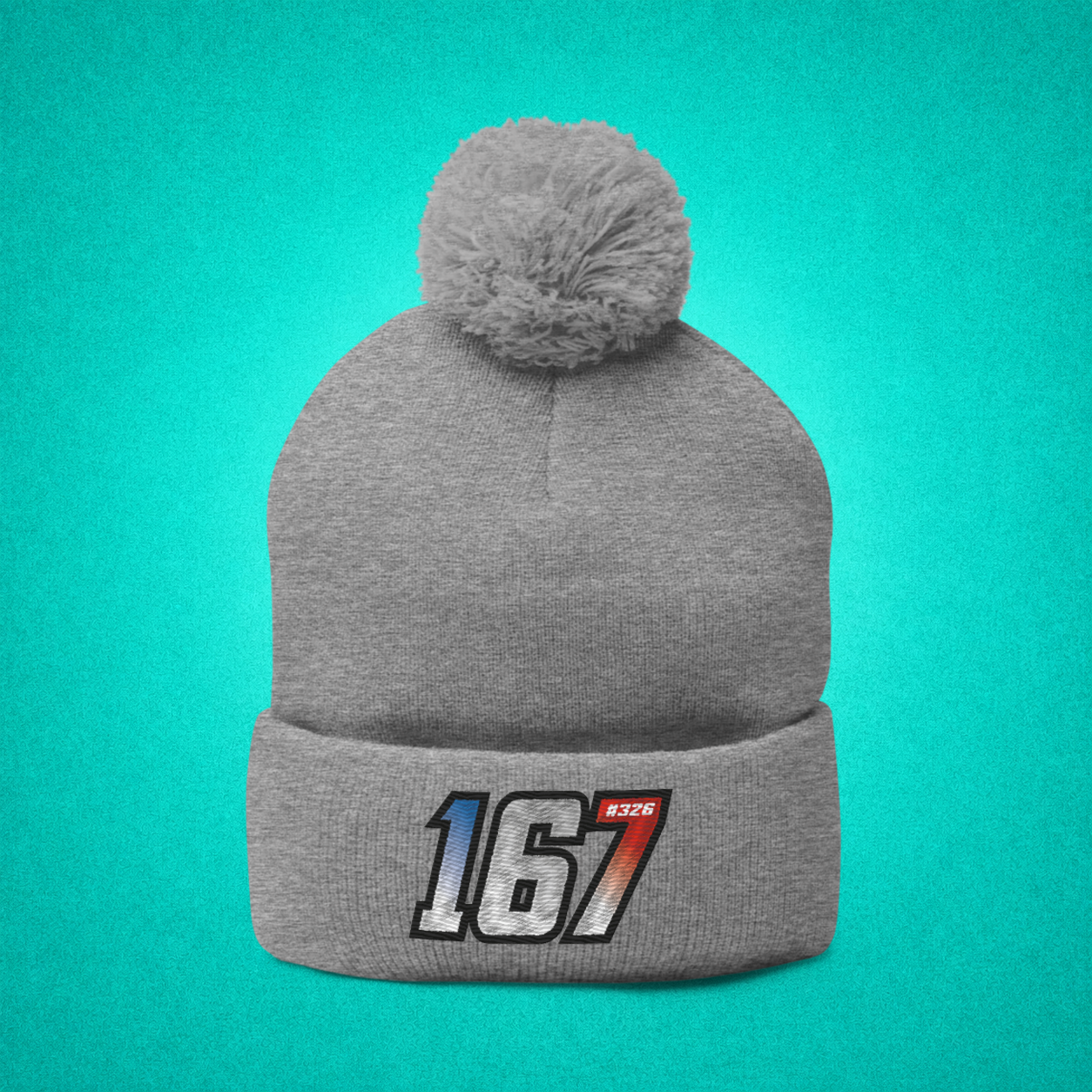 Bonnet à Pompon Gris - 167