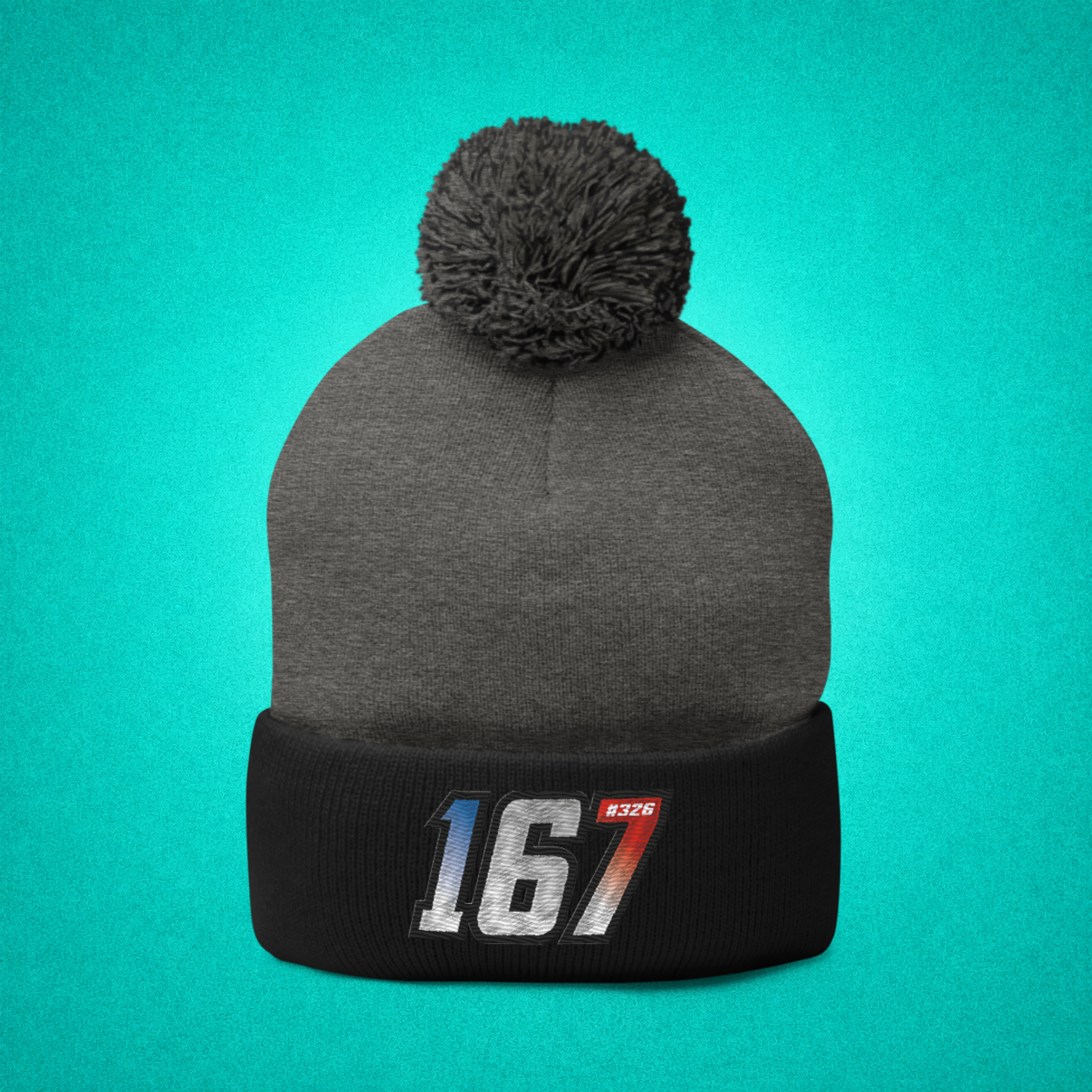Bonnet à Pompon Dark Heather / Noir - 167