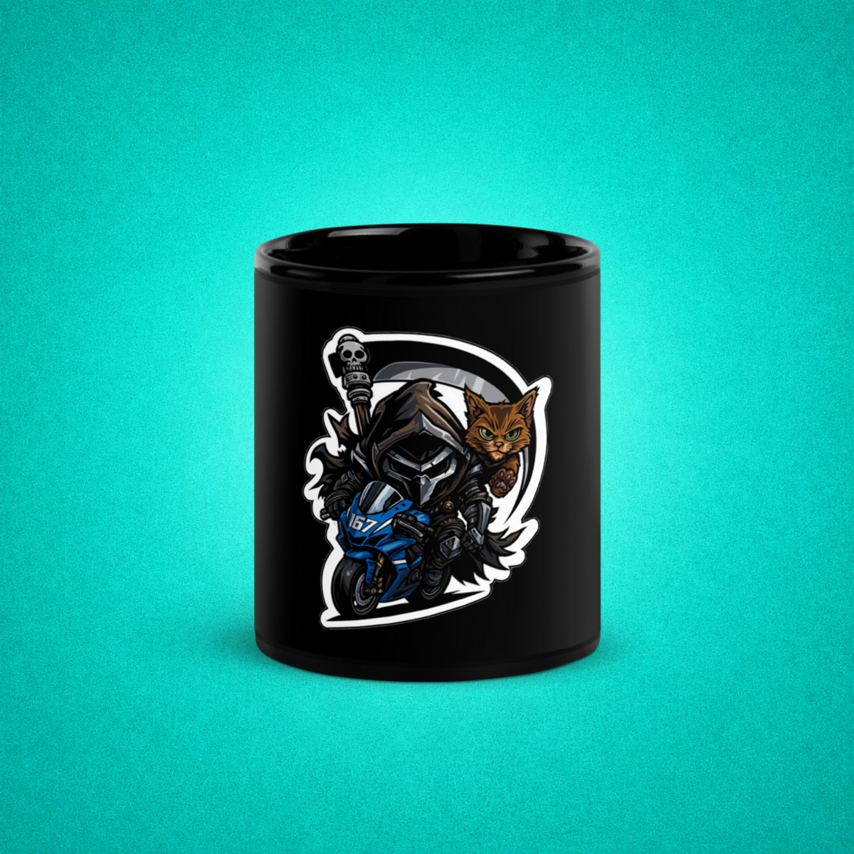Mug Noir - Guerrière