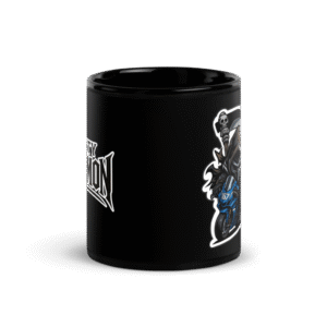 Mug Céramique Noir - Mascotte Guerrière – Image 4