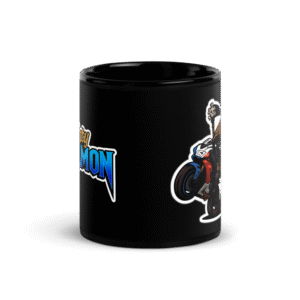 Mug Céramique Noir - Mascotte Cartoon – Image 3