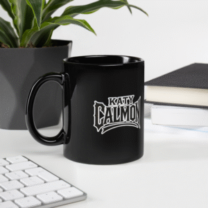 Mug Céramique Noir - Mascotte Guerrière – Image 2