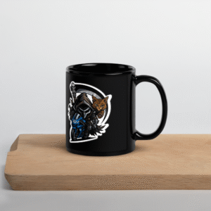 Mug Céramique Noir - Mascotte Guerrière – Image 9