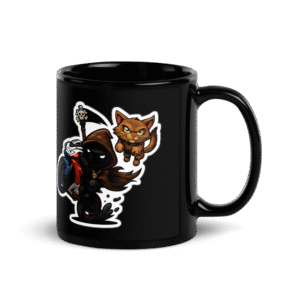Mug Céramique Noir - Mascotte Cartoon – Image 8