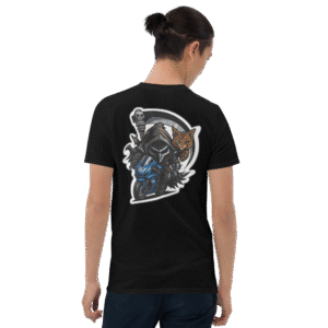Tee Shirt Mascotte Guerrière – Couleur Noir – Unisex – Image 8