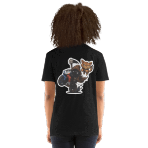 Tee Shirt Mascotte Cartoon – Couleur Noir – Unisex – Image 11