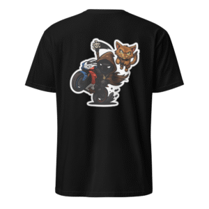 Tee Shirt Mascotte Cartoon – Couleur Noir – Unisex – Image 3