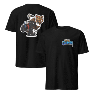 Tee Shirt Mascotte Cartoon – Couleur Noir – Unisex