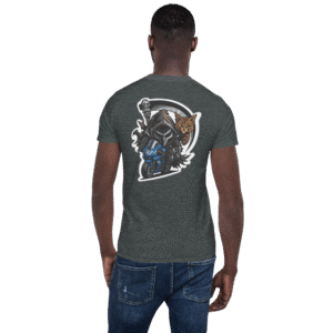 Tee Shirt Mascotte Guerrière – Couleur Dark Heather – Unisex – Image 5