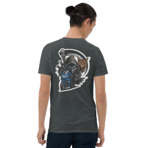 Tee Shirt Mascotte Guerrière – Couleur Dark Heather – Unisex – Image 4