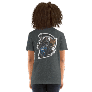 Tee Shirt Mascotte Guerrière – Couleur Dark Heather – Unisex – Image 7
