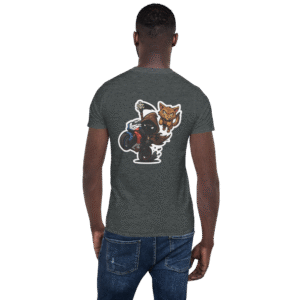 Tee Shirt Mascotte Cartoon – Couleur Dark Heather – Unisex – Image 11