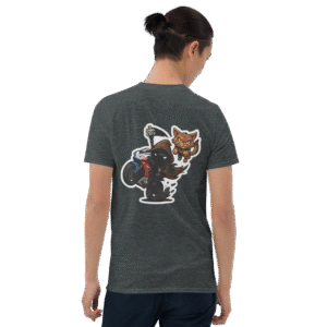 Tee Shirt Mascotte Cartoon – Couleur Dark Heather – Unisex – Image 9