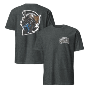 Tee Shirt Mascotte Guerrière – Couleur Dark Heather – Unisex