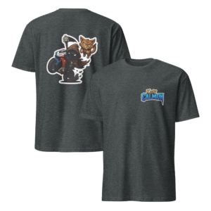 Tee Shirt Mascotte Cartoon – Couleur Dark Heather – Unisex