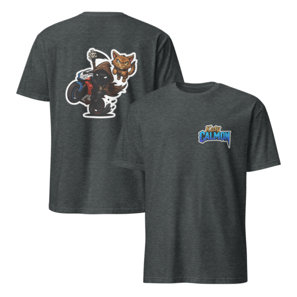 Tee Shirt Mascotte Cartoon – Couleur Dark Heather – Unisex