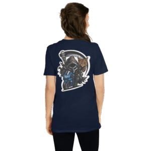 Tee Shirt Mascotte Guerrière – Couleur Navy – Unisex – Image 8