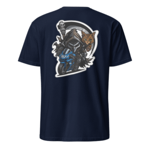 Tee Shirt Mascotte Guerrière – Couleur Navy – Unisex – Image 3