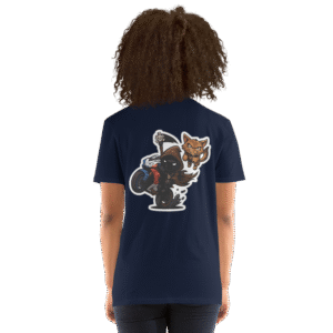 Tee Shirt Mascotte Cartoon – Couleur Navy – Unisex – Image 9