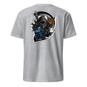 Tee Shirt Mascotte Guerrière – Couleur Sport Gray – Unisex – Image 3