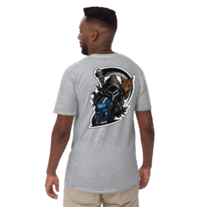 Tee Shirt Mascotte Guerrière – Couleur Sport Gray – Unisex – Image 5