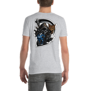Tee Shirt Mascotte Guerrière – Couleur Sport Gray – Unisex – Image 4
