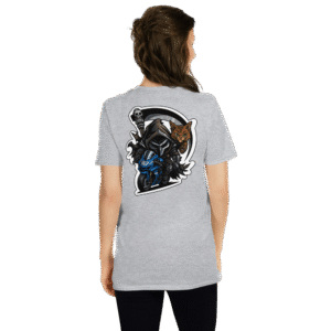 Tee Shirt Mascotte Guerrière – Couleur Sport Gray – Unisex – Image 7