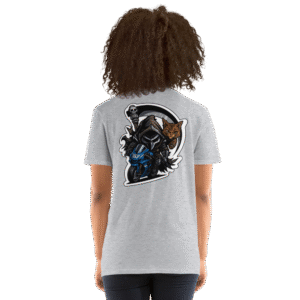 Tee Shirt Mascotte Guerrière – Couleur Sport Gray – Unisex – Image 6