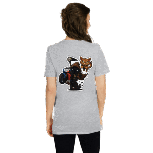 Tee Shirt Mascotte Cartoon – Couleur Sport Gray – Unisex – Image 10