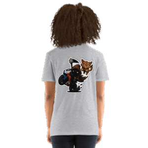 Tee Shirt Mascotte Cartoon – Couleur Sport Gray – Unisex – Image 11