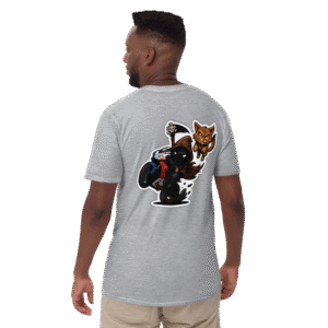 Tee Shirt Mascotte Cartoon – Couleur Sport Gray – Unisex – Image 9