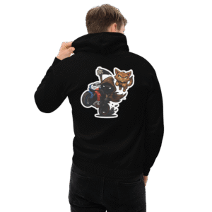 Sweat à capuche Mascotte Cartoon – Couleur Noir – Unisex – Image 5