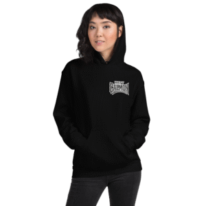 Sweat à capuche Mascotte Guerrière – Couleur Noir – Unisex – Image 8