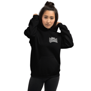 Sweat à capuche Mascotte Guerrière – Couleur Noir – Unisex – Image 9