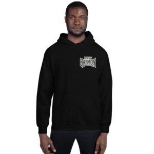 Sweat à capuche Mascotte Guerrière – Couleur Noir – Unisex – Image 11