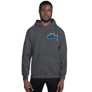 Sweat à capuche Mascotte Cartoon – Couleur Dark Heather – Unisex – Image 8