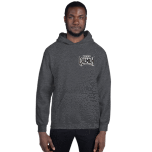 Sweat à capuche Mascotte Guerrière – Couleur Dark Heather – Unisex – Image 11