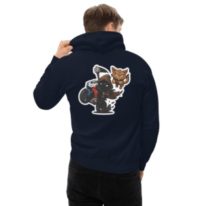 Sweat à capuche Mascotte Cartoon – Couleur Navy – Unisex – Image 5