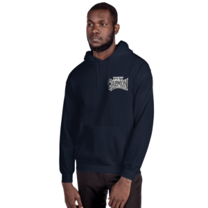 Sweat à capuche Mascotte Guerrière – Couleur Navy – Unisex – Image 8