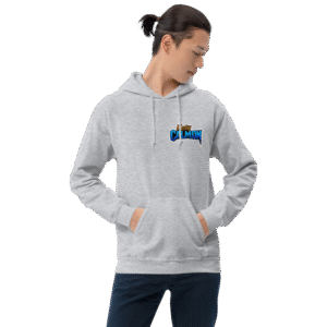 Sweat à capuche Mascotte Cartoon – Couleur Sport Gray – Unisex – Image 11