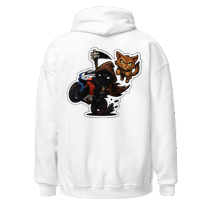 Sweat à capuche Mascotte Cartoon – Couleur Blanc – Unisex – Image 2