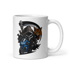 Mug Céramique Blanc - Mascotte Guerrière – Image 2
