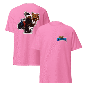 Tee Shirt Mascotte Cartoon – Couleur Azalea – Unisex
