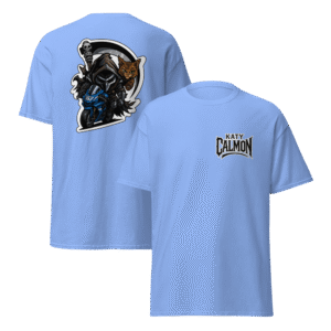 Tee Shirt Mascotte Guerrière – Couleur Carolina Blue – Unisex